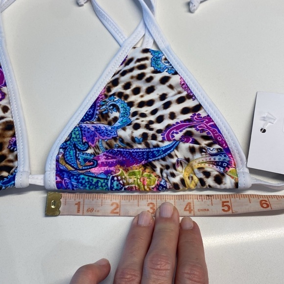 Animal Print Multicolor Blue White Bikini size medium NWT - Picture 13 of 13